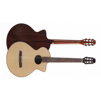 WaveGarden CS-2E 39" Crossover Nylon String Acoustic-Electric Classical Guitar