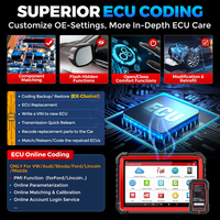 Version améliorée LAUNCH X431 PRO3S + V5.0 Outil d'analyse bidirectionnelle, topologie OEM, codage ECU, plus de 55 services, système complet