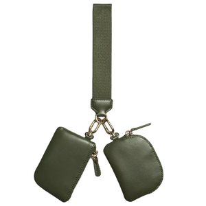 Portefeuille unisexe en cuir PU avec dragonne, fermeture éclair, porte-clés chaîne et porte-cartes pour voyage, sport et activités de plein air - Product Image 6