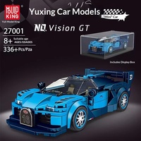 27000-27136 Jouet de construction DIY en blocs, mini-voiture célèbre en plastique ABS, puzzle à huit grilles