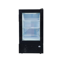 Congélateur à glace compact portable Meisda SD50 50L, alimenté par l'électricité, pour usage commercial, avec porte en verre, certifié CE
