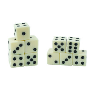 סיטונאי 12 מ "מ 6 צדדיו שנהב קוביות אקריליק 2 גרם לוח משחק קוביות אקריליק בפינה - Product Image 5