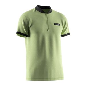 T-shirt de sport de haute qualité en sublimation, manches courtes, col polo avec fermeture éclair, t-shirt pour homme - Product Image 3