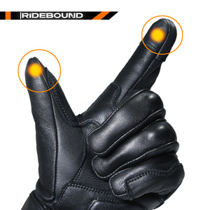 Guantes de Motociclismo Deportivos Transpirables de Cuero con Logotipo Personalizado, Guantes de Motocross para Motociclistas Profesionales - Product Image 4