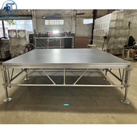 Plateforme de Scène Audiovisuelle en Aluminium pour Mariages, Effet Illusion Magique, Pré-assemblée avec Escalier