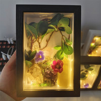 Nouvelle conception, cadre photo en cristal naturel, lampe, thème amour, promotion, ornement en amas d'améthyste pour la décoration de la maison