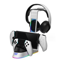 Station de charge RGB pour manettes PS5 et console PS Portal, socle de chargement pour PlayStation 5
