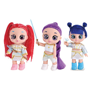 Neue und Beliebte Grenzüberschreitende 10-Zoll und 13-Zoll K-POP Hexenjägerinnen-Mädchengruppen-Puppen, 5D Augen-Band-Musik-Vinyl-Tigerfiguren - Product Image 2