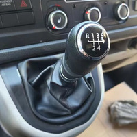 Poignée de levier de vitesses pour VW Transporter Multivan Caravelle T6 T7 2016-2020, boîte de vitesses manuelle, noir argenté