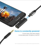 USB stecker adapter typ c zu 3.5mm Female Headphone Jack Adapter With lade port,USB C zu Aux Audio Cable Cord