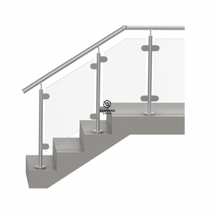 Balustrades de <span class=keywords><strong>terrasse</strong></span> et de balcon DIY économiques en laiton, acier inoxydable et verre, avec design moderne et résistance à la rouille - Product Image 2