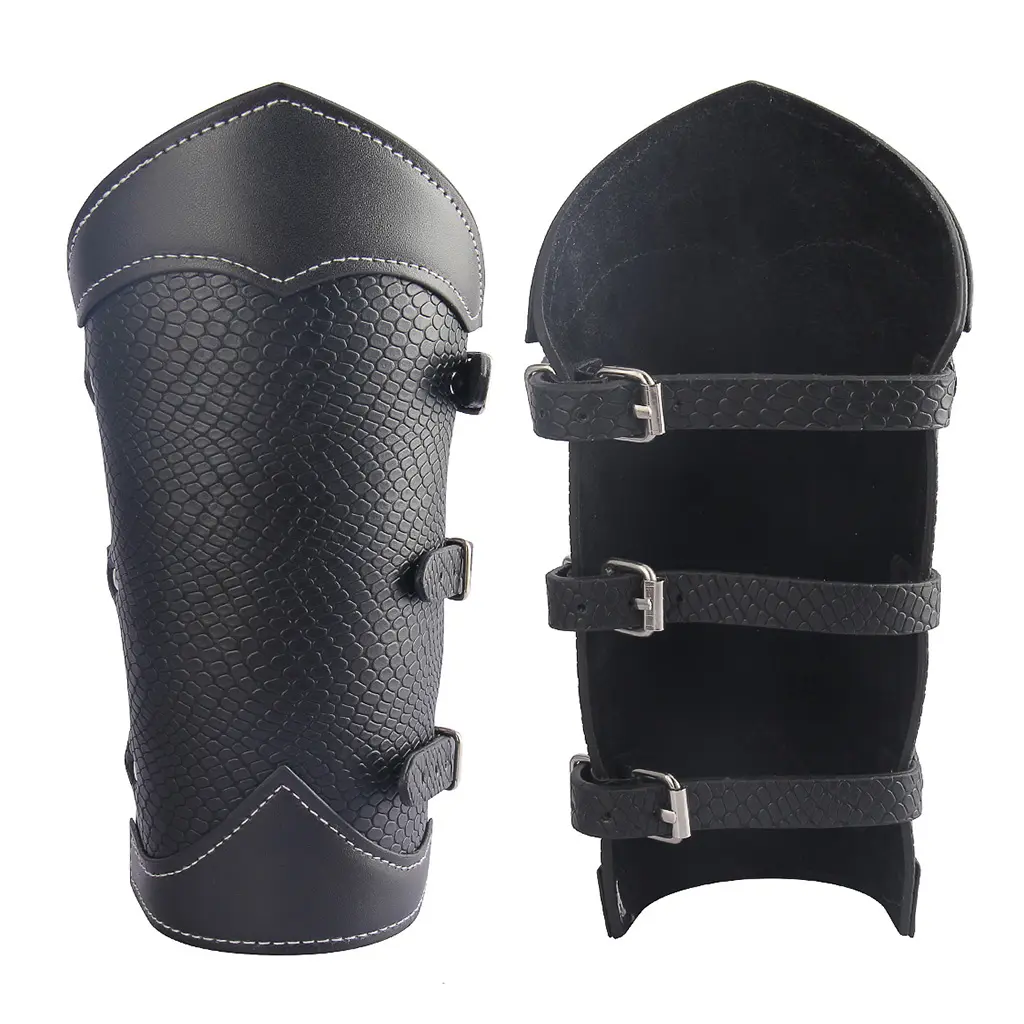 Factory Wholesale 3-straps Archery Leather Arm Guard Protector From China Famous Supplier
