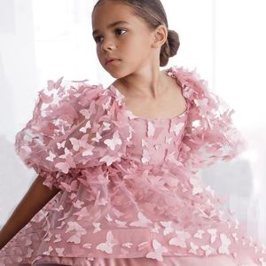 <span class=keywords><strong>Vestido</strong></span> de niña de flores encantador personalizado para boda 2025 apliques 3D sin espalda fiesta de cumpleaños <span class=keywords><strong>vestido</strong></span> de <span class=keywords><strong>primera</strong></span> comunión - Product Image 1