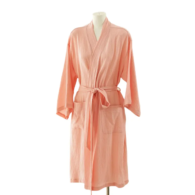 Accappatoio morbido e leggero Kimono per maternità Loungewear in garza di cotone da donna