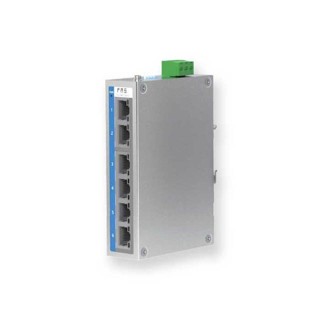 Industrial 9-36V DC 5/6/8/16-Port 100BaseT(X) Ethernet Switch Plastic Shell Flow Control -40~85C Operating Temperature IO-Link