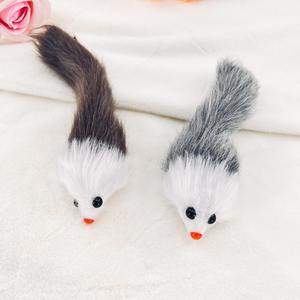 Interaktif kedi ve fare çiğnemek oyuncak sevimli küçük yumuşak simüle peluş <span class=keywords><strong>Pet</strong></span> Squeak oyuncak popüler ürünler çanta paketi - Product Image 5