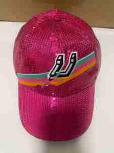 Gorras de Secuencia Gameday Bling Unisex San Antonio con Bordado Tricolor de 5 Paneles y Banda Ajustable - Product Image 3
