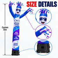 Ballon publicitaire gonflable Air Dancer pour magasin d'optique en gros, pour la visibilité des catégories de produits et les présentoirs de marquage personnalisé