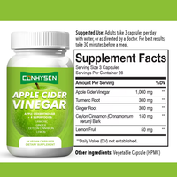Capsules de vinaigre de cidre de pomme de qualité supérieure à haute puissance Vitamine C Aide à soutenir la santé des articulations et des muscles Capsule Supplément de santé