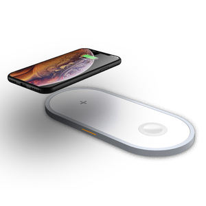 Pad di ricarica Wireless <span class=keywords><strong>3</strong></span> in 1 Wireless caricatore tappetino stazione Dock Stand per orologio serie 5/4/<span class=keywords><strong>3</strong></span>/<span class=keywords><strong>2</strong></span>/1/Airpods Pro 1/<span class=keywords><strong>2</strong></span>/ iPhone - Product Image 6