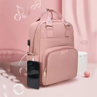 LOGO personnalisable nouvelle mode multi-fonction femmes sac à dos étanche bébé couche USB Portable momie sac à couches bébé sac à dos