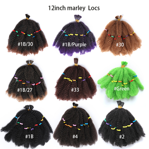 <span class=keywords><strong>Marley</strong></span> Crochet Trecce di Capelli Afro Crespi Intrecciare I Capelli Sintetici Crochet Trecce Estensioni Dei Capelli per Le Donne - Product Image 5