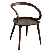 GEDO Style européen Future Design Pas Cher Moderne Dossier en bois massif Chaise de restaurant Nordic Simple Dining Chairs