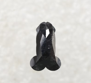 Anillo de Compromiso con Diamante Natural Negro Rústico de Corte Brillante Redondo de 1.83 Ct, Calidad de Exportación, Muy Buen Pulido, 10.68x6.82x3.06mm - Product Image 4