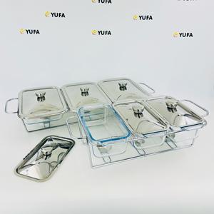 Новая прямоугольная стеклянная Буфетная плита YUFA, серебристая/Золотая <span class=keywords><strong>3</strong></span> соединения, подогреватель для еды, многоуровневой - Product Image 4