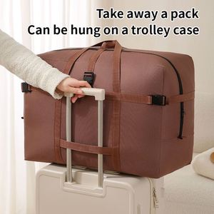 Sac de rangement pour couettes grande capacité en tissu Oxford 600D avec poignée, sac de déménagement, sac de voyage, sac de sport - Product Image 4