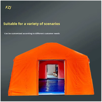 Inflation rapide de 3 à 5 minutes facile à transporter tente gonflable imperméable quatre saisons deux chambres à coucher salon 20 secours en cas de catastrophe