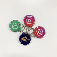 Benutzer definierte gedruckte QR-Code Schlüssel bund RFID Epoxy NFC Pet Tag ID Hunde marke Programmier bare URL T5577 1K Chip für Mitgliedschaft Visitenkarten