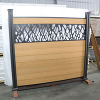Hete Verkoop Decoratieve Wpc Hek Paneel Voor Buitenbekleding Buiten Waterdicht En Anti-Corrosie Wpc Hek Wandpaneel