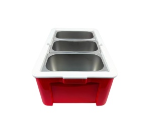 Contenitore Termico Isolato Personalizzabile 35L-1/3 per Vaschette GN <span class=keywords><strong>in</strong></span> <span class=keywords><strong>Acciaio</strong></span> <span class=keywords><strong>Inox</strong></span>, Stampato a Iniezione <span class=keywords><strong>in</strong></span> PP - Product Image 4