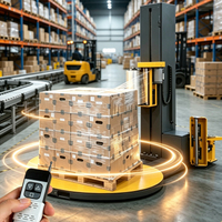 Automatische Paletten-Stretchfolienwickelmaschine mit Kabelloser Fernbedienung und Automatischem Folienabschnitt für Lagerbetrieb