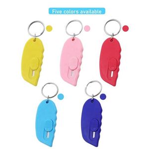 Cutter de sécurité portable mini, outil d'ouverture rapide pour colis, porte-clés promotionnels, mousquetons, emballage en acier inoxydable - Product Image 3