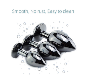 Adult BDSM Gift Stainless Metal with Jewel Anal Dilatateur Women Fitness Crystal Jewelry Butt Set Anal Plug - Product Image 6