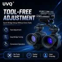 Teropong Penglihatan Malam Gaya PVS-31 Ganda 1 Inci BSI CMOS F1.05 18um Kit UVQ G14 B