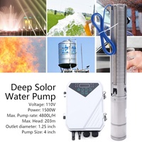 Pompe Immergée Solaire de Puits Profond à Haute Pression pour Irrigation, 2 Pouces