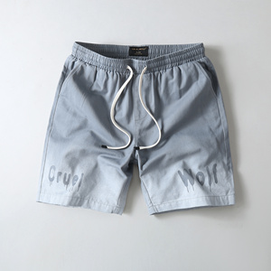 Set Streetwear Personalizzato 100% Cotone per <span class=keywords><strong>Uomo</strong></span>, T-shirt Larga con Ricamo a Patchwork e Pantaloni Stampati, Completo Due Pezzi - Product Image 3