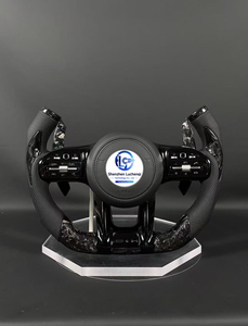 Volante de Fibra de Carbono con Calefacción y Levas de Cambio para <span class=keywords><strong>Benz</strong></span> <span class=keywords><strong>C</strong></span> E G CLA CLS <span class=keywords><strong>AMG</strong></span> 2015-2026, Diseño de Cabina Aeroespacial, Reemplazo Directo - Product Image 1