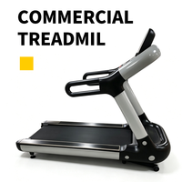 Tapis roulant commercial avec écran LED, vitesse 1-22 km/h, inclinaison 0-15 %, robuste, pour salle de sport, course à pied, sans fil, portable, fabrication CE OEM