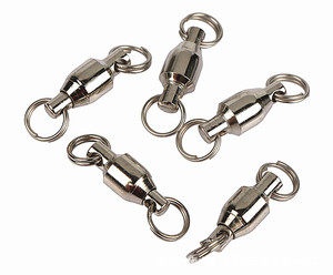 Anillas Giratorias de Pesca de Alta Resistencia con Rodamientos de Bolas, Tamaño 0 # -8 # - Product Image 1