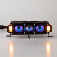 Nouveau phare de travail LED super lumineux à lentille bleue de 5,45 pouces, faisceau haut et bas, pour voiture, SUV, tout-terrain, ATV, UTV, BUS, 9-72V