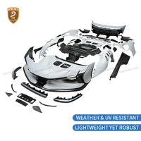 Kit de carrosserie de conversion SF90XX pour SF90 Stradale, pare-chocs avant, ailes latérales, becquet arrière et feux arrière en fibre de carbone semi-complète