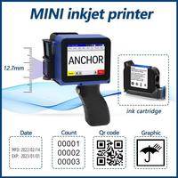 Impresora de Inyección de Tinta Portátil H1 para Códigos de Barras, Códigos QR, Pantalla Táctil, Funciona con Batería, 10 ppm, Tinta de Secado Rápido, Impresora de Etiquetas Portátil