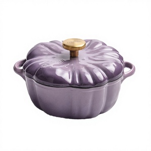 Casserole <span class=keywords><strong>en</strong></span> <span class=keywords><strong>fonte</strong></span> antiadhésive <span class=keywords><strong>en</strong></span> forme de citrouille, durable, multi-tailles, à <span class=keywords><strong>prix</strong></span> raisonnable - Product Image 2