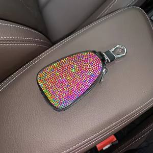 <span class=keywords><strong>Porte</strong></span>-clés de voiture universel en diamant mallette de rangement <span class=keywords><strong>porte</strong></span>-clés en cristal de luxe sac à main portefeuille pour <span class=keywords><strong>BMW</strong></span> Lada Benz <span class=keywords><strong>porte</strong></span>-clés - Product Image 4