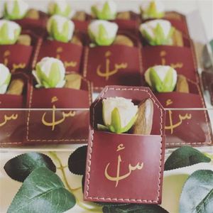 Eid Al-Adha Ramadan Promotional PU Leather Portable Perfume Holder <b>Gift</b> Case for White Musk Fragrance Oil Welcome Giveaways - Product Image 4