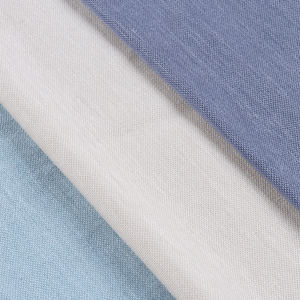 Ecológico 11% Lino <span class=keywords><strong>30</strong></span>% Algodón <span class=keywords><strong>de</strong></span> fibra larga 34% Lyocell 25% Nylon Jersey <span class=keywords><strong>de</strong></span> punto Tela <span class=keywords><strong>de</strong></span> algodón Premium - Product Image 5